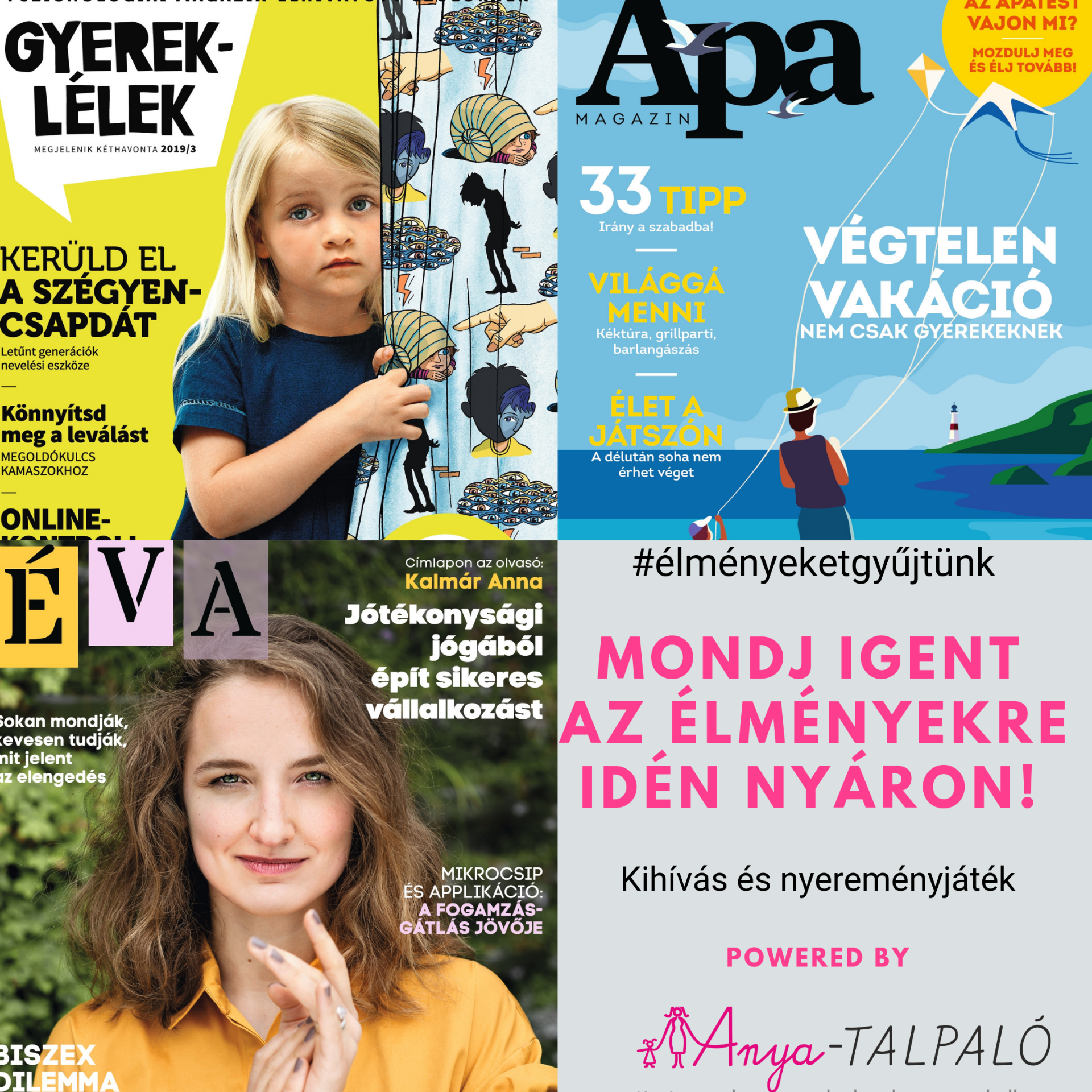 Nyeremény: 1-1-1 éves magazin előfizetés